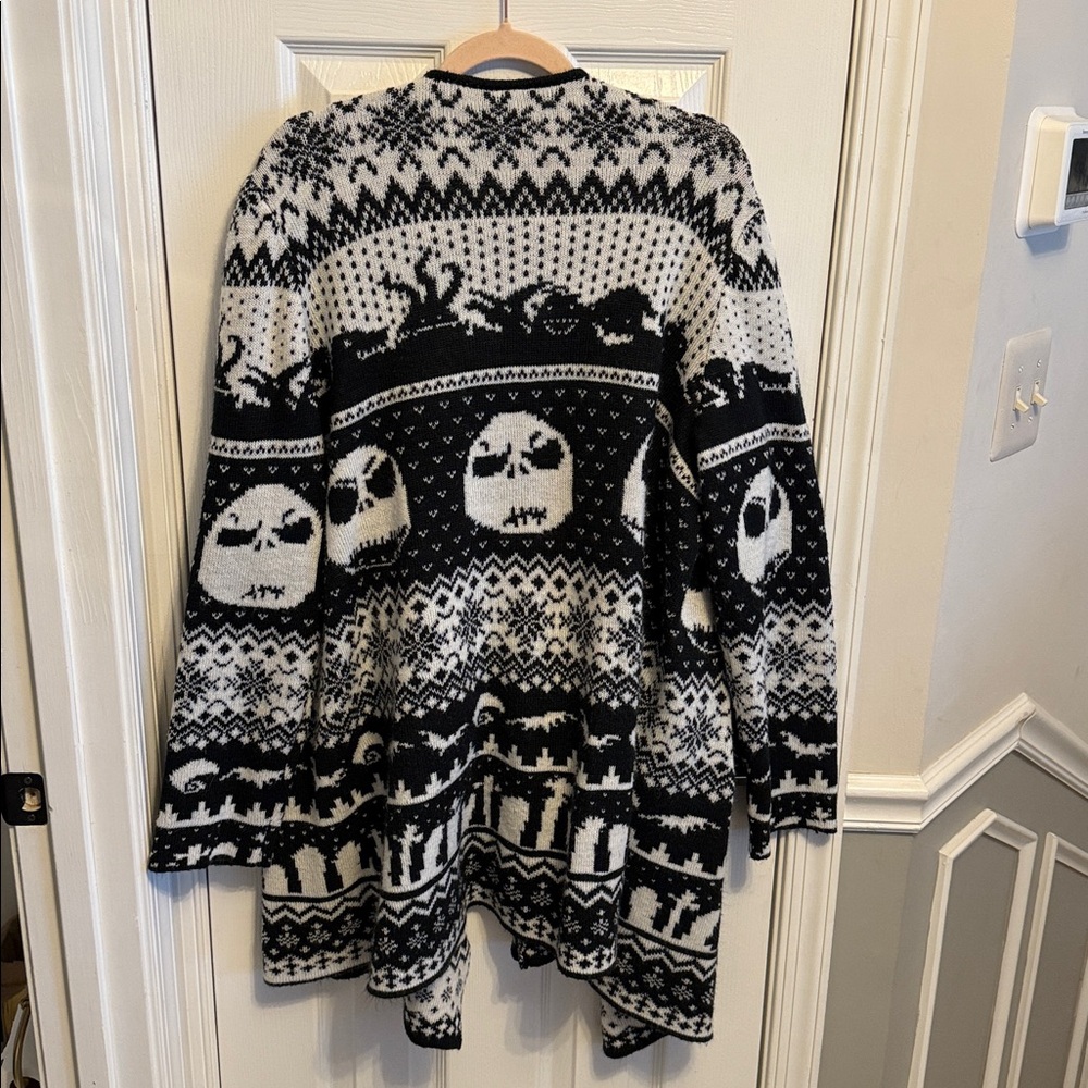 The Nightmare Before Christmas Fair Isle Cardigan Sz 2X - Picture 6 of 6